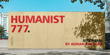 Humanist 777 Font Poster 1